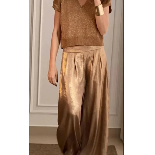 Damen Elegante Set | Hose und Oberteil