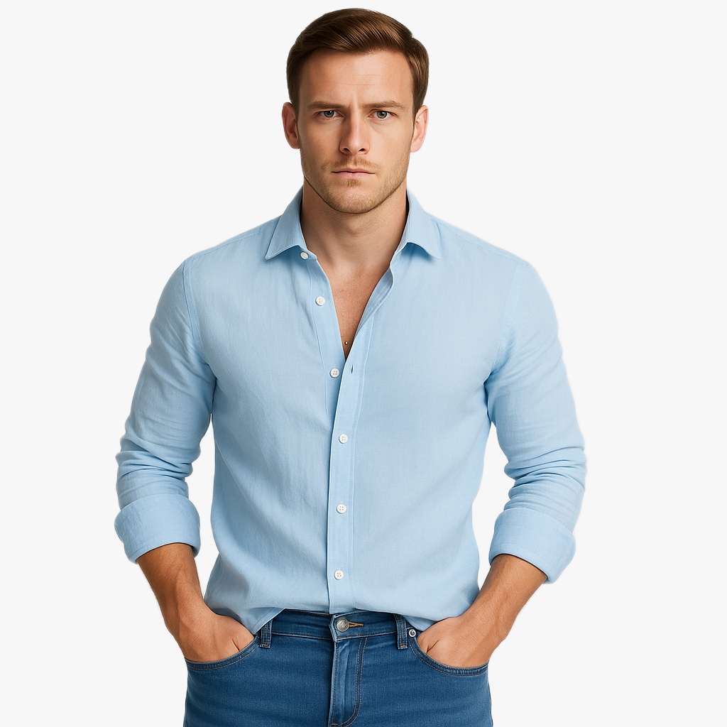 Herren Enges Sommerhemd | Langarm