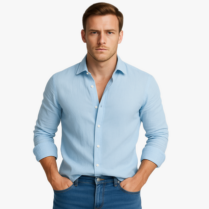 Herren Enges Sommerhemd | Langarm