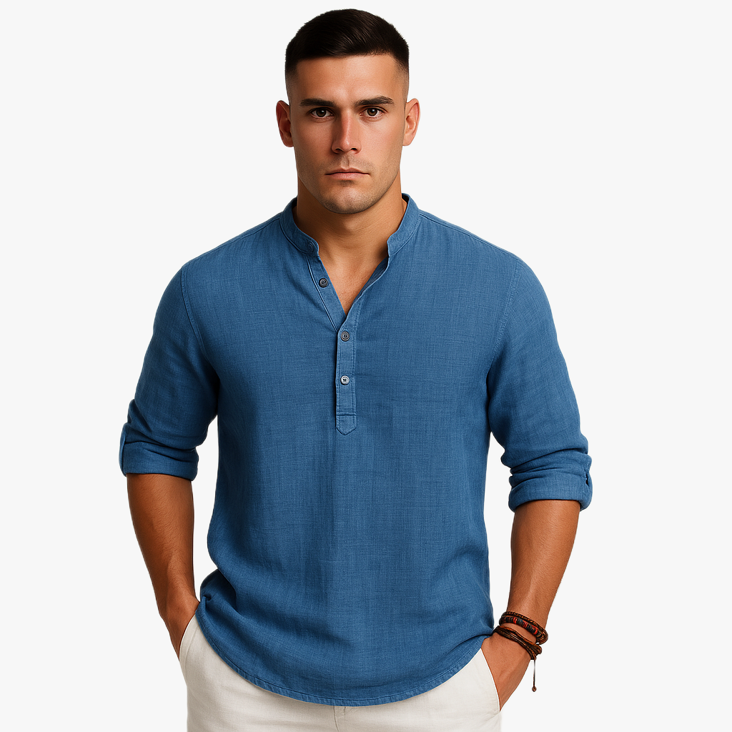 Herren Bequemes Hemd | Langarm