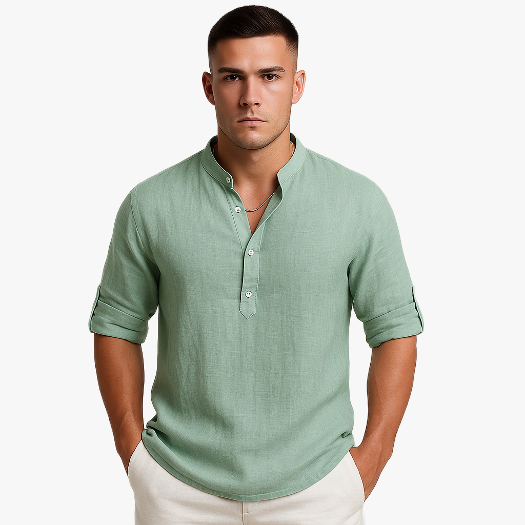 Herren Bequemes Hemd | Langarm