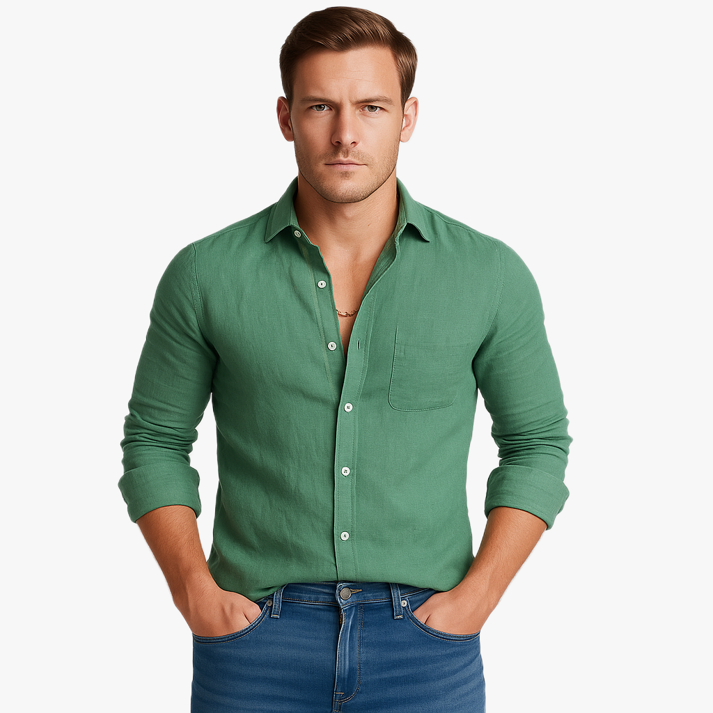Herren Enges Sommerhemd | Langarm