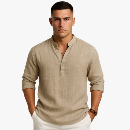 Herren Bequemes Hemd | Langarm