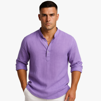 Herren Bequemes Hemd | Langarm