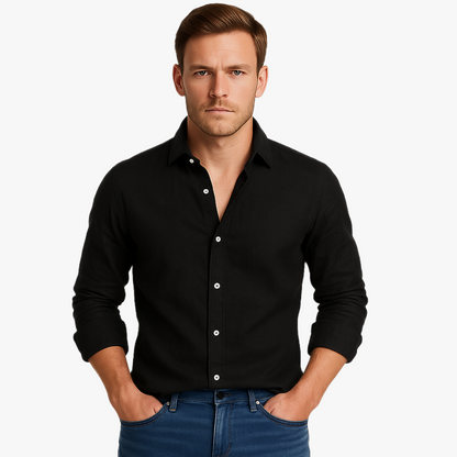 Herren Enges Sommerhemd | Langarm