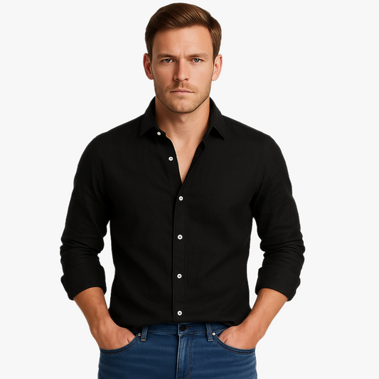 Herren Enges Sommerhemd | Langarm