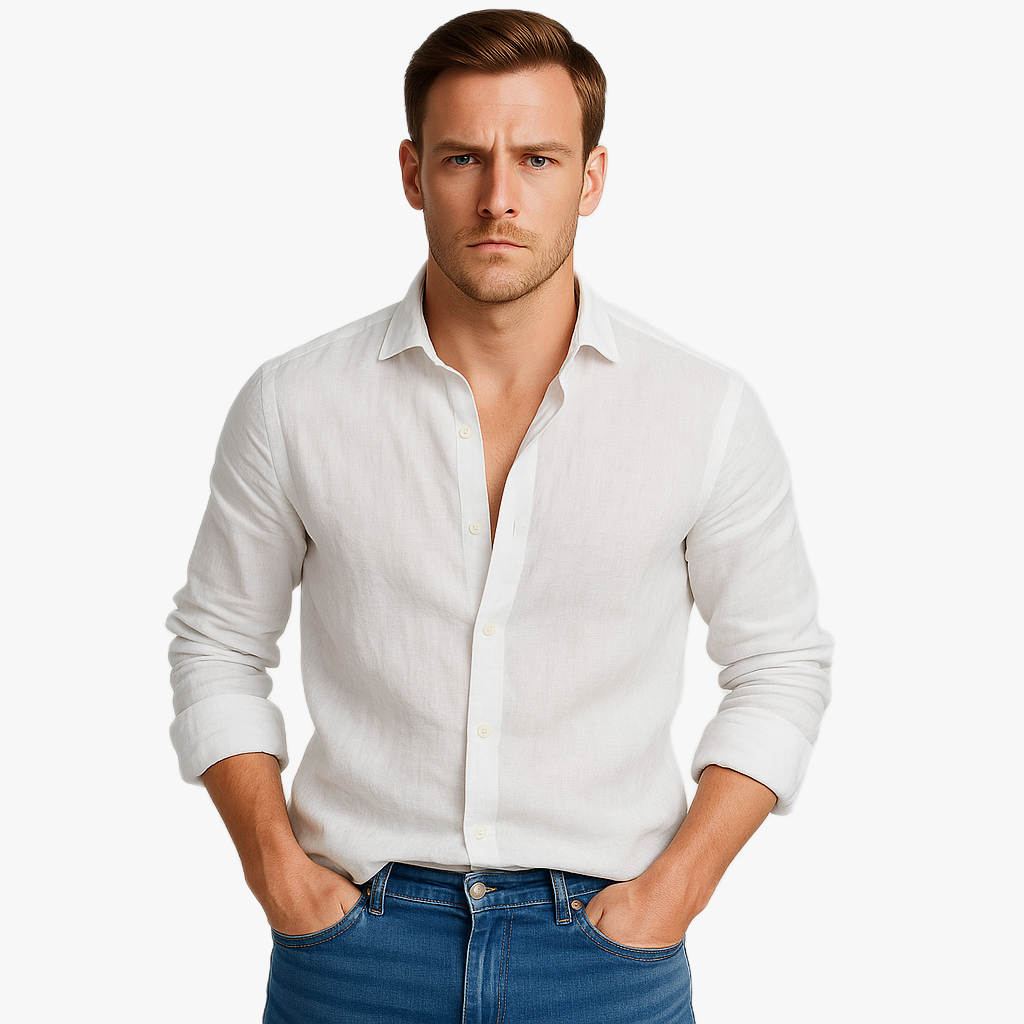Herren Enges Sommerhemd | Langarm