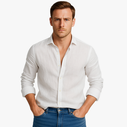 Herren Enges Sommerhemd | Langarm
